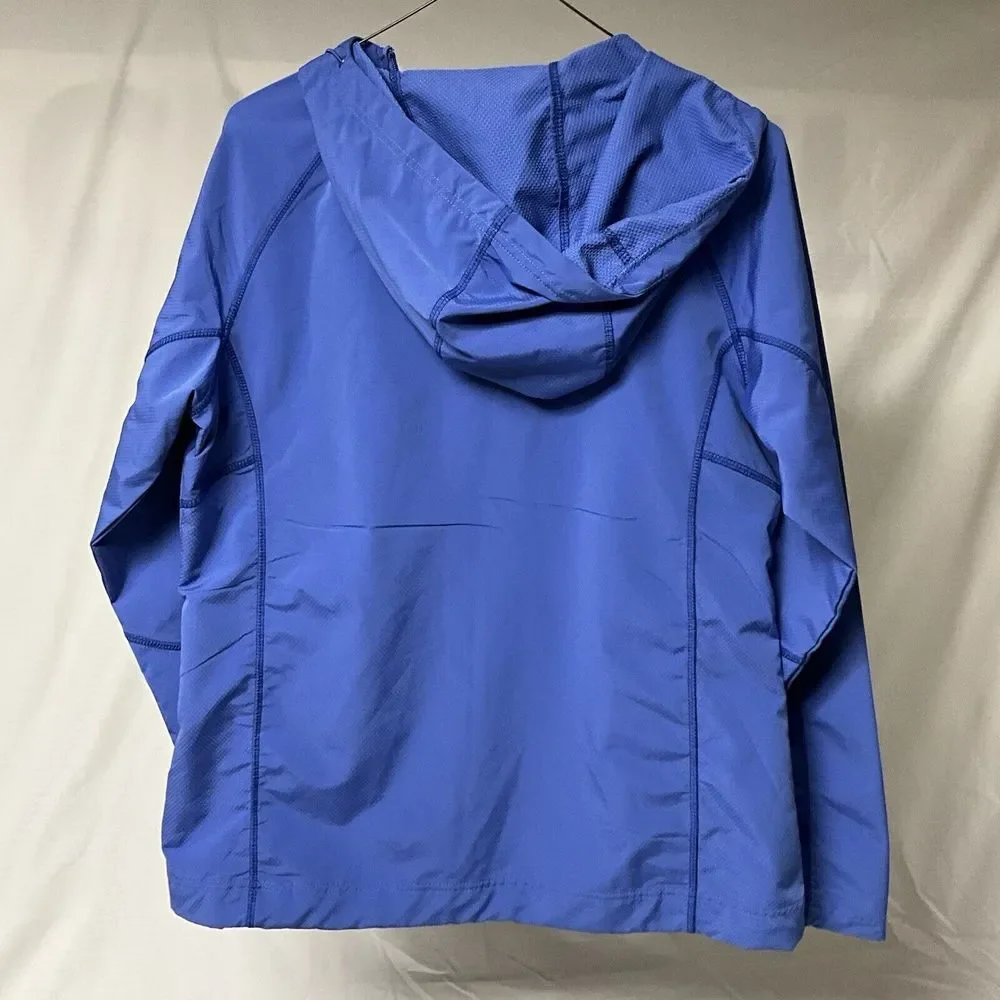 Avalanche Weather Shield Hooded Zip Front Jacket Water Resistant‎ Teal Sz L Blue